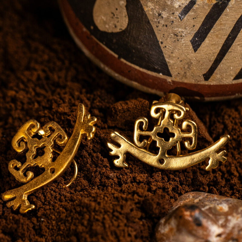 orecchini Aves della collezione I Precolombiani di Marte Gioielli