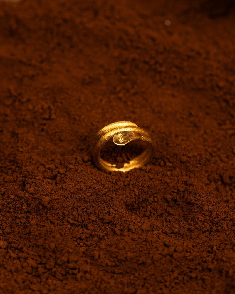 anello Serpe Dos Vueltas della collezione Design di Marte Gioielli