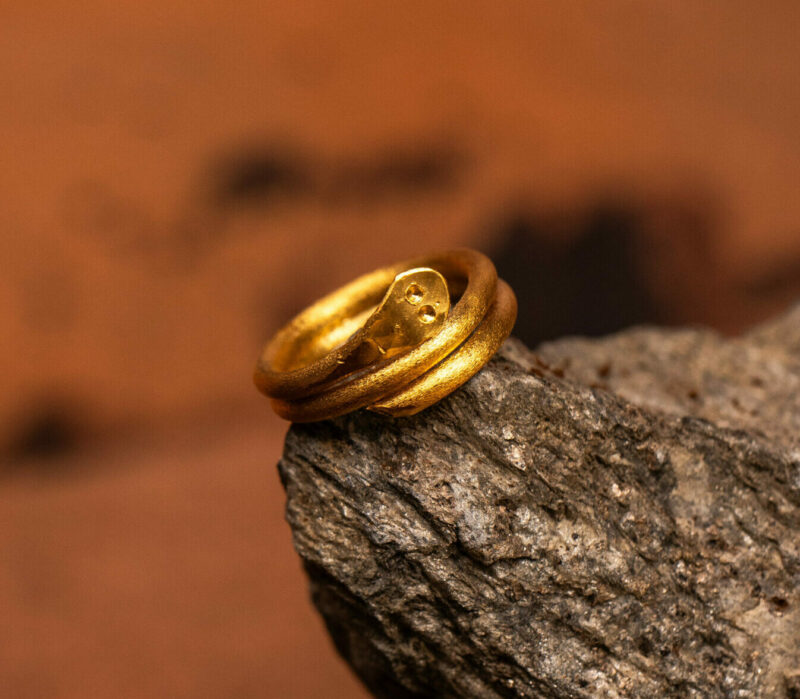 anello Serpe Dos Vueltas della collezione Marte Design di Marte Gioielli
