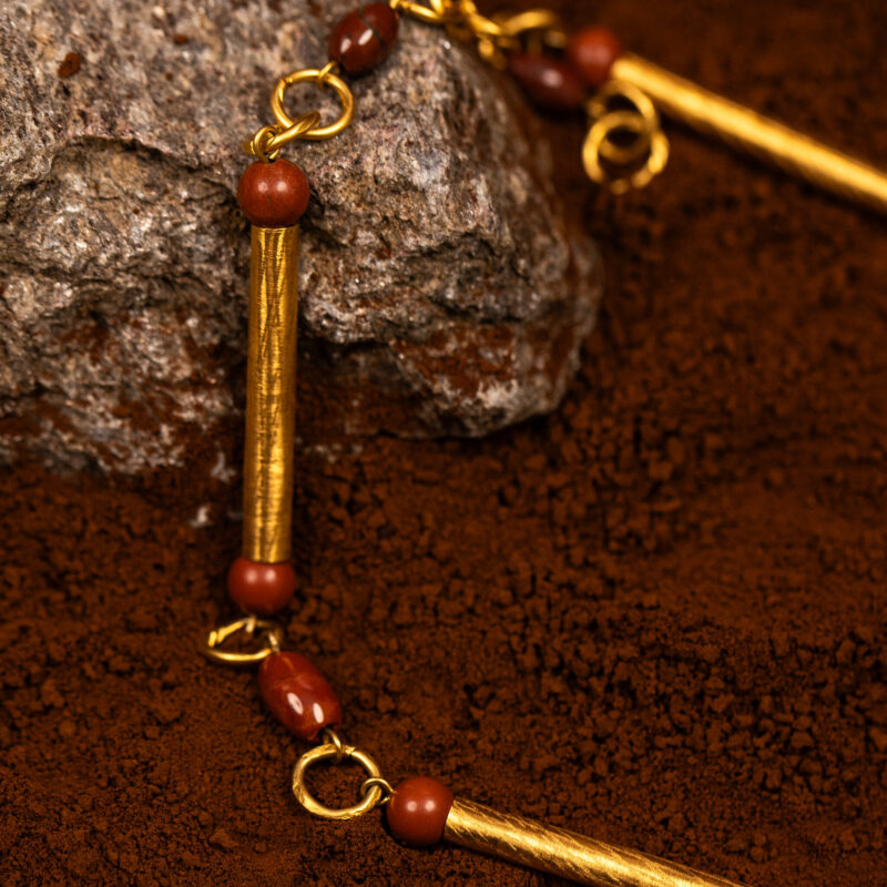 collana Bambù Stone della collezione Marte Design di Marte Gioielli