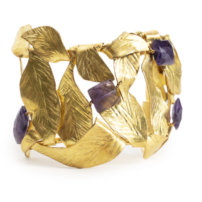 Bracciale Foglie Ametista