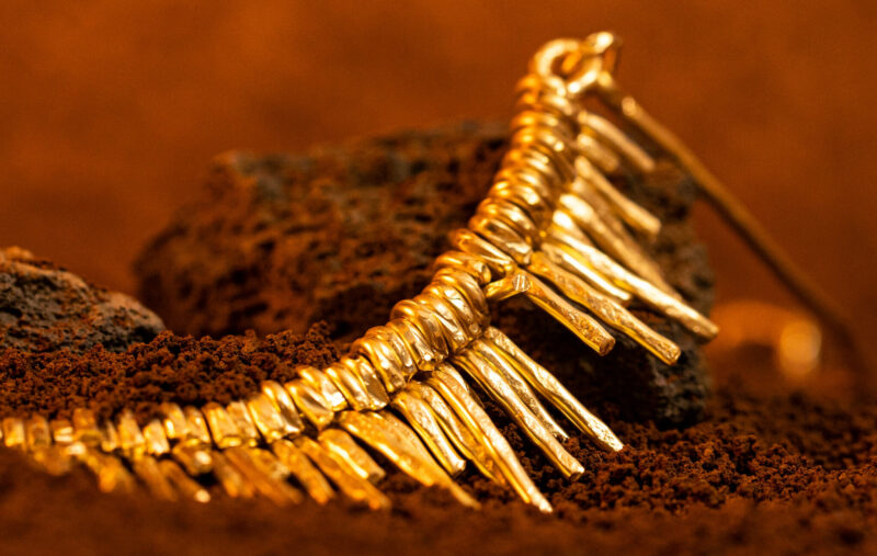 Collana Radici slim della collezione Marte Design di Marte gioielli