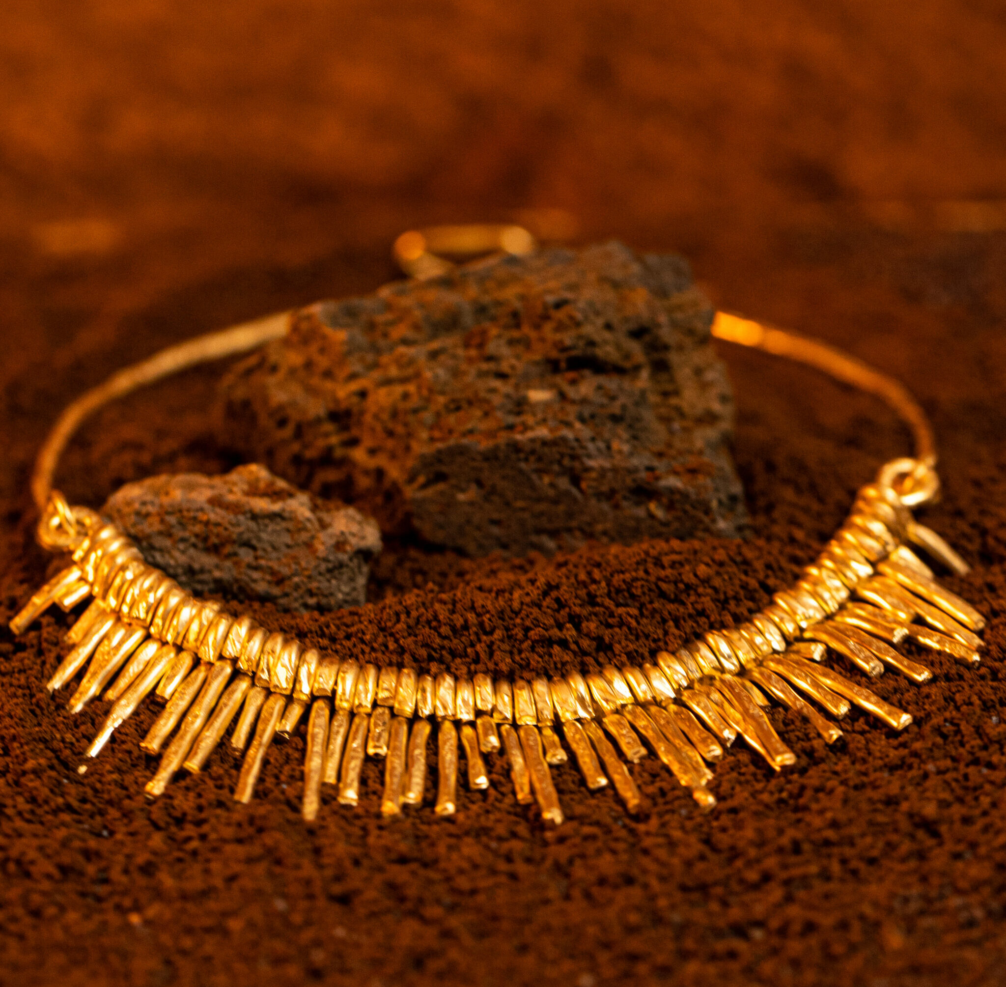Collana Radici slim della collezione Marte Design di Marte gioielli