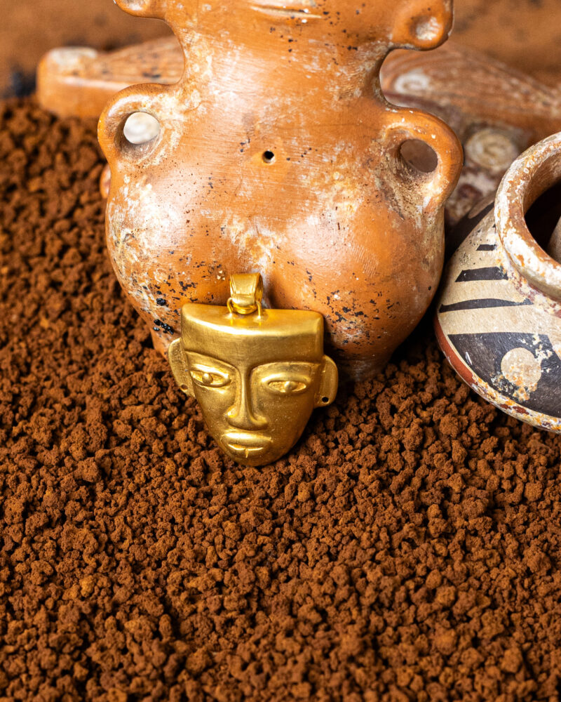 ciondolo Maschera Mixteca della collezione I Precolombiani di Marte Gioielli