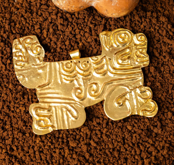 ciondolo Giaguaro della collezione I Precolombiani di Marte Gioielli