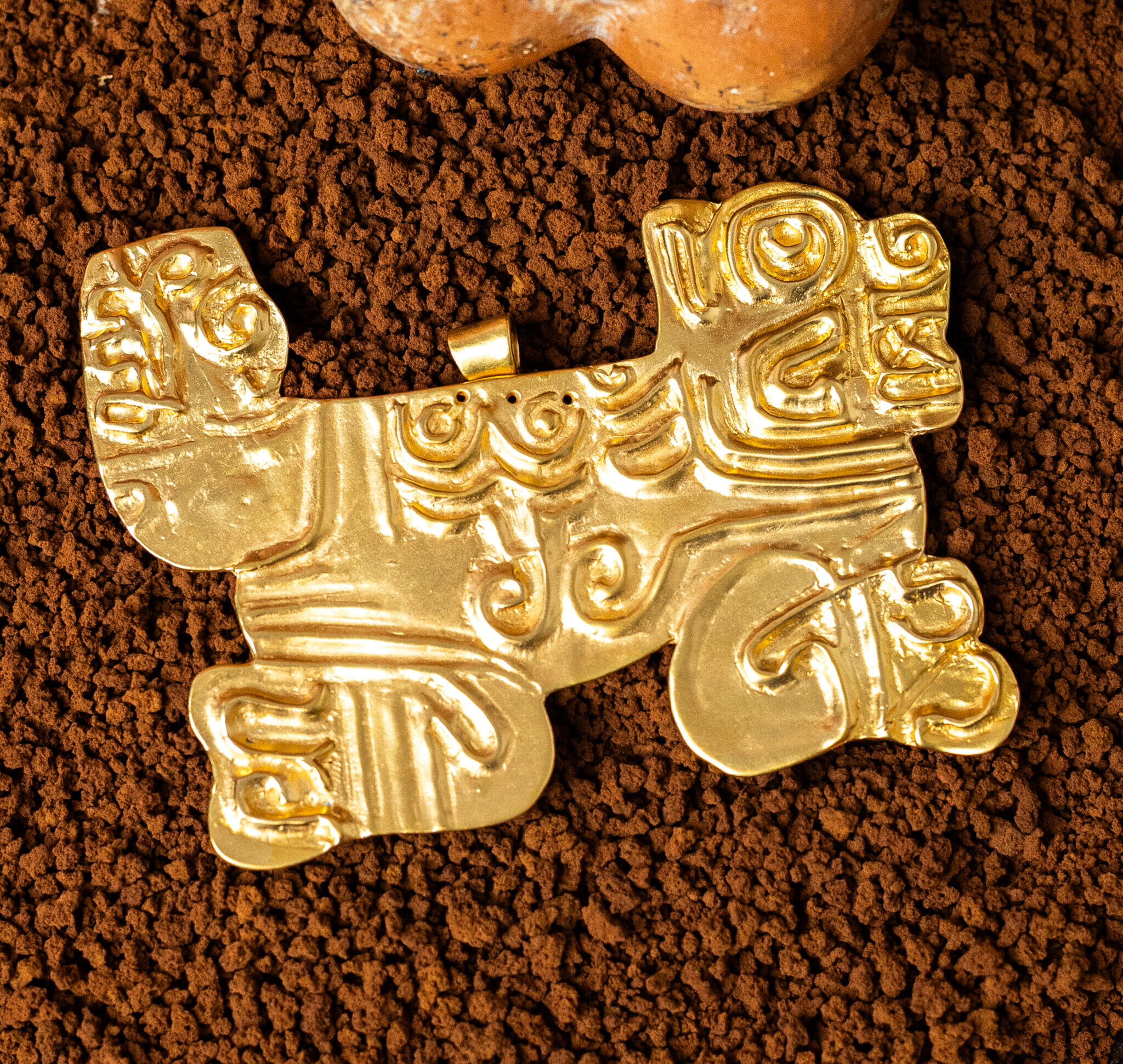 ciondolo Giaguaro della collezione I Precolombiani di Marte Gioielli