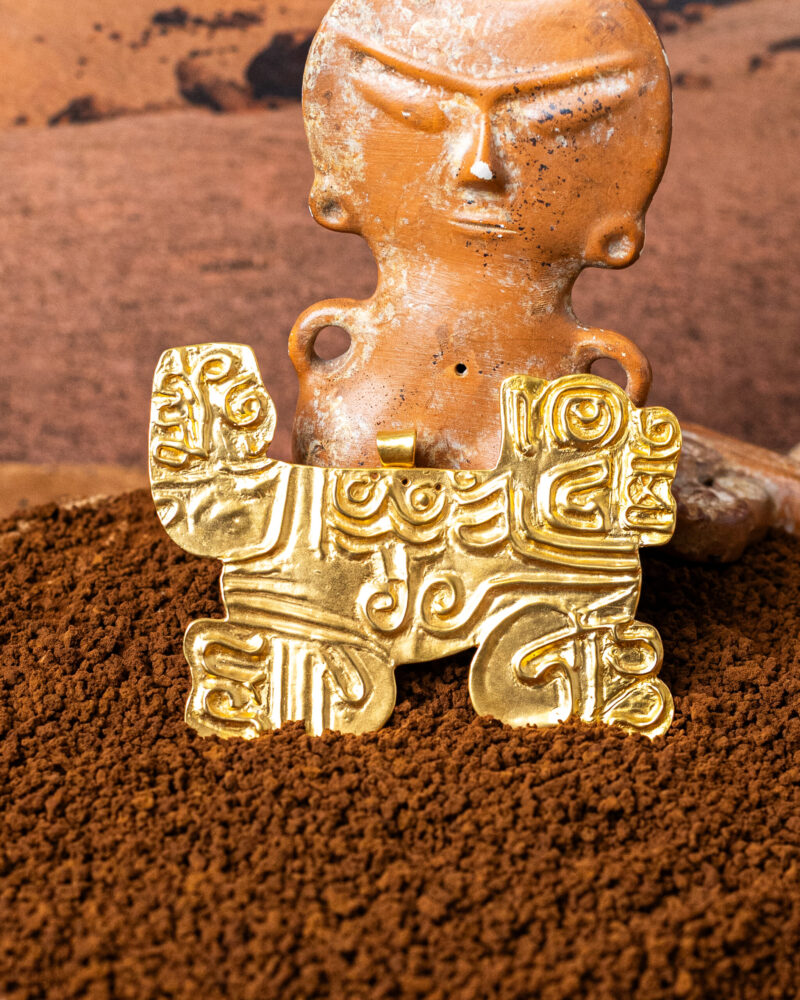 ciondolo Giaguaro della collezione I Precolombiani di Marte Gioielli