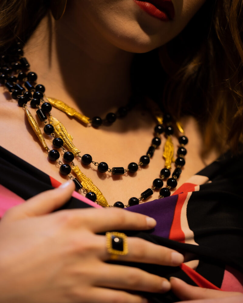 collana Pesci della collezione I Precolombiani di Marte Gioielli