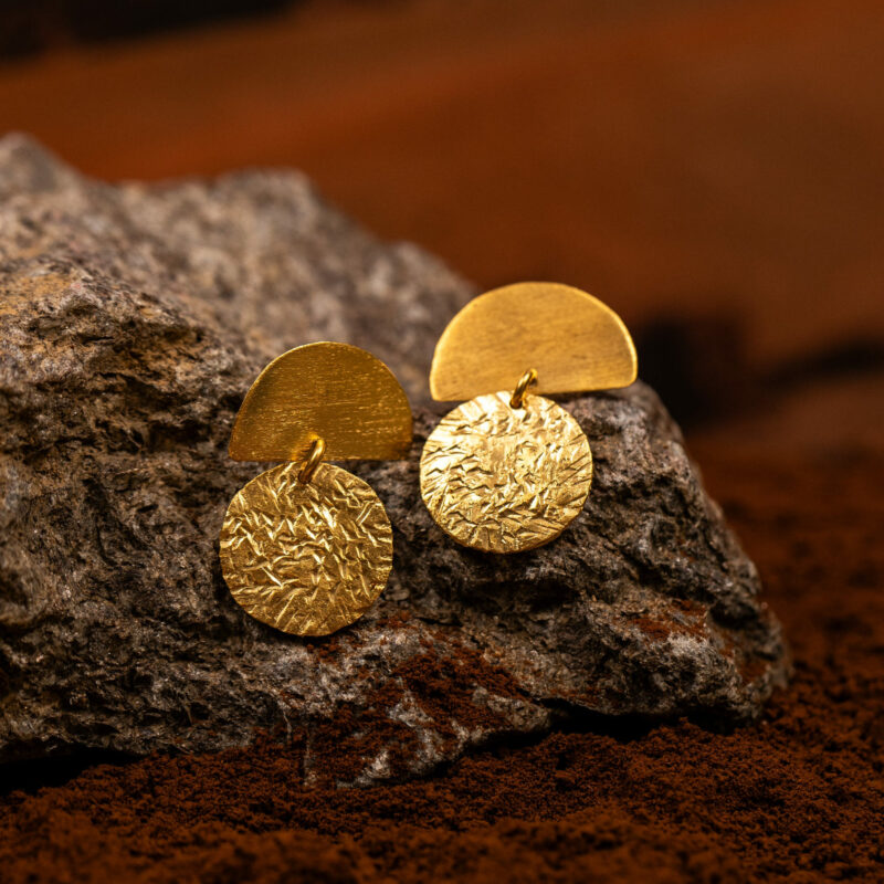 orecchini Gold pass della collezione Marte Design di Marte Gioielli