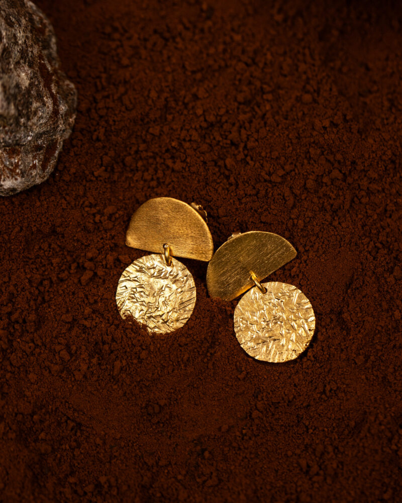 orecchini Gold pass della collezione Design di Marte Gioielli