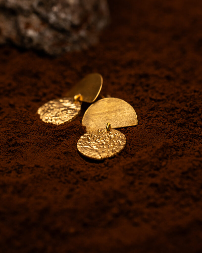 orecchini Gold pass della collezione Design di Marte Gioielli