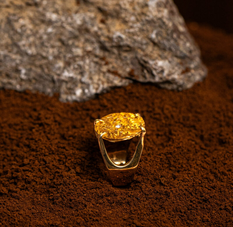 anello Stella Cometa della collezione Design di Marte Gioielli