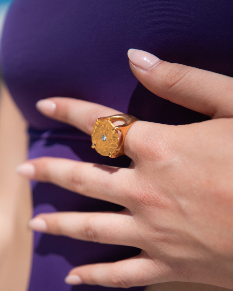 anello Stella Cometa della collezione Design di Marte Gioielli