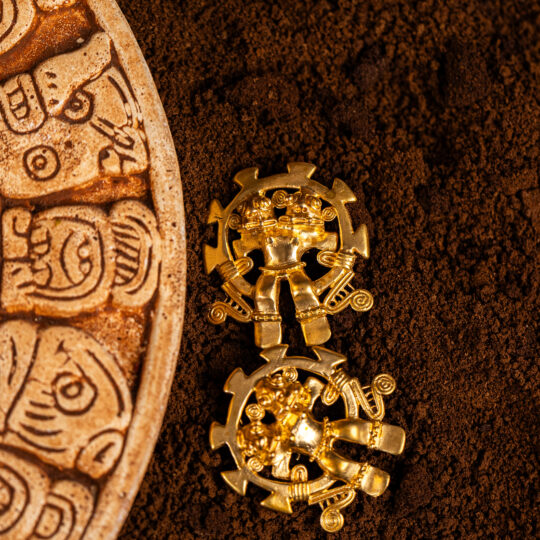 Orecchini Jemelos della collezione I Precolombiani di Marte Gioielli