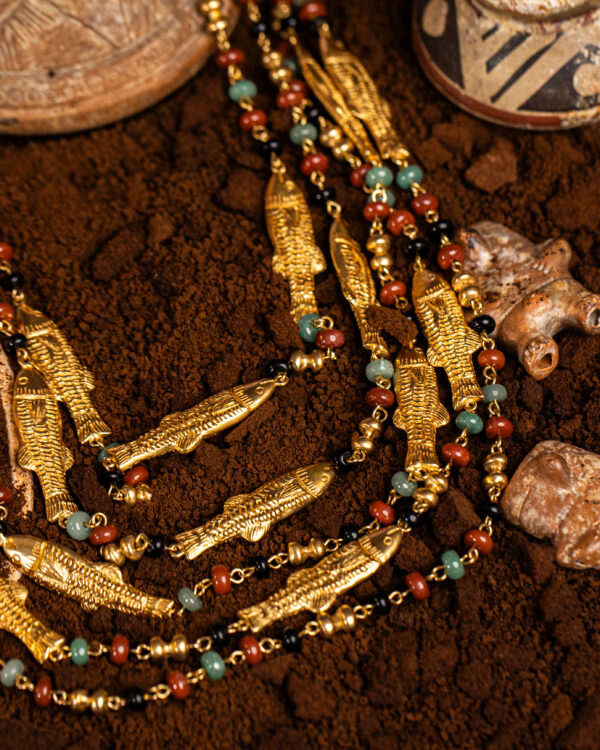 Collana Pesci della collezione I Precolombiani di Marte Gioielli
