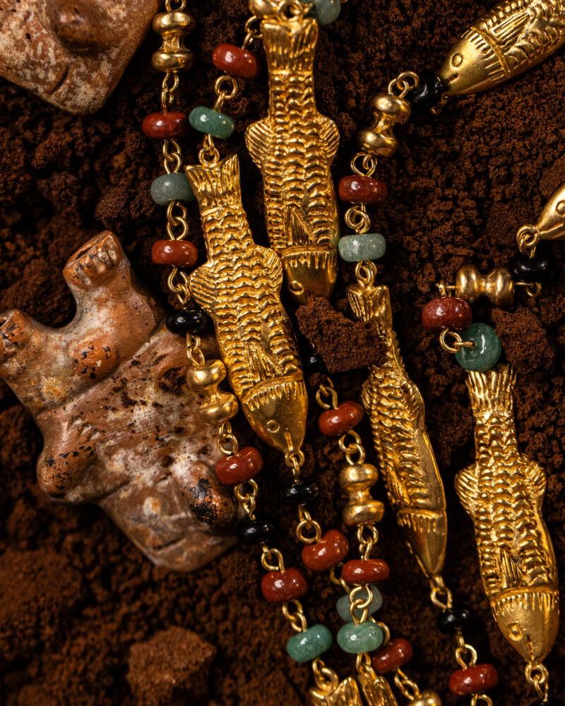 Collana Pesci della collezione I Precolombiani di Marte Gioielli