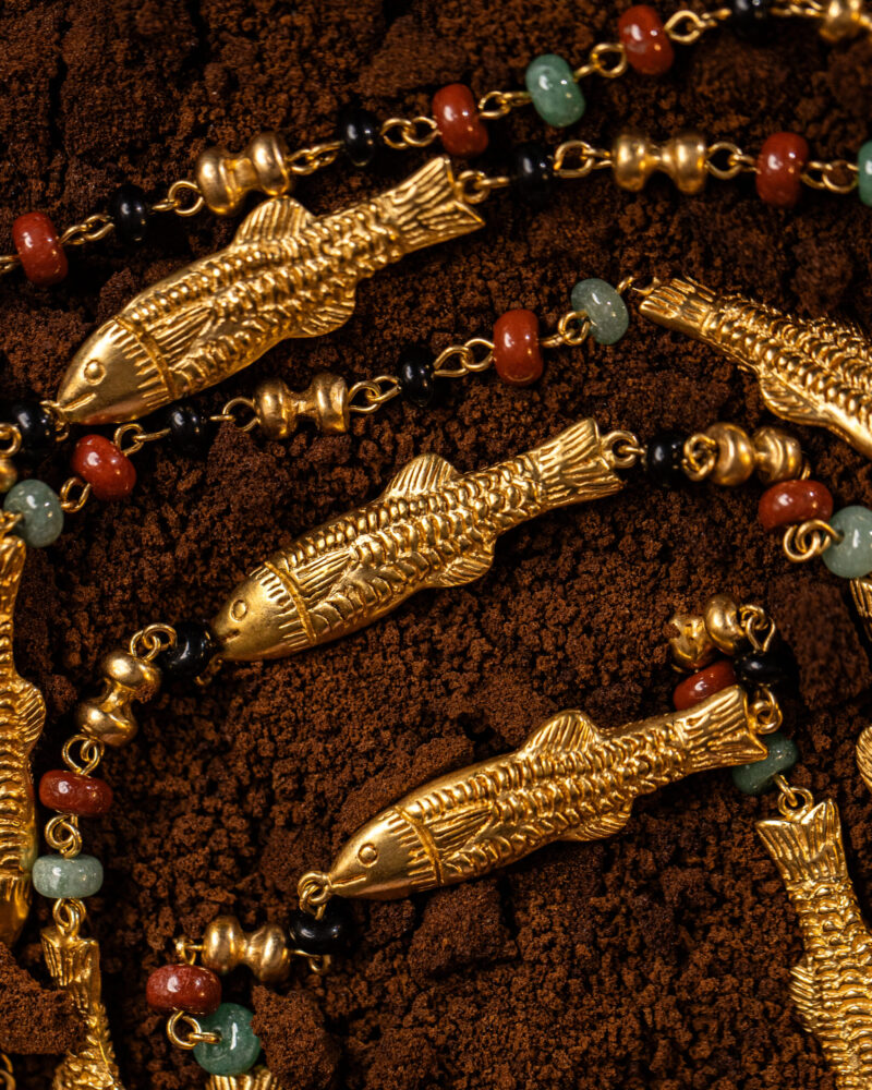 collana Pesci della collezione I Precolombiani di Marte Gioielli