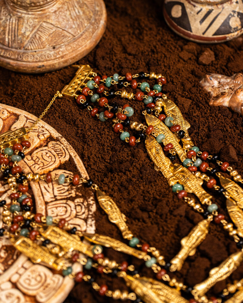 collana Pesci della collezione I Precolombiani di Marte Gioielli