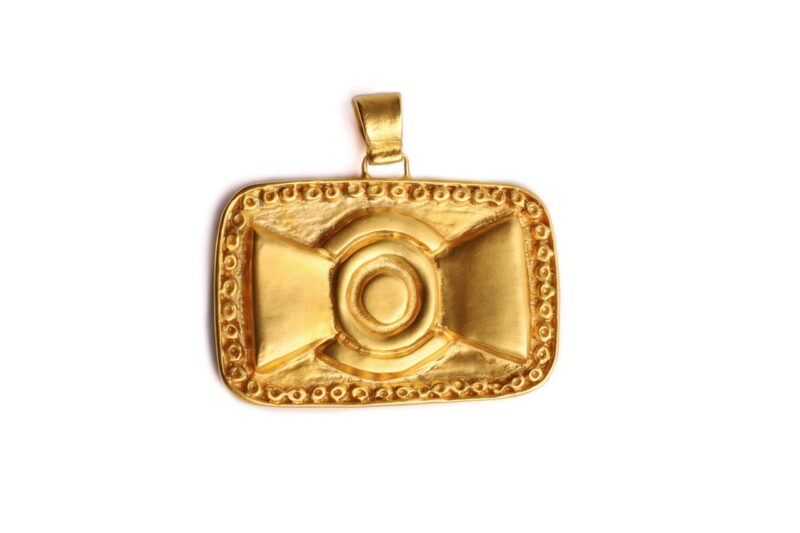 ciondolo Pectoral del Sol della collezione I Precolombiani di Marte Gioielli