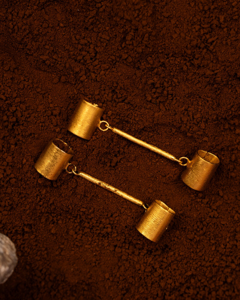 orecchini Double Tubeth della collezione Design di Marte Gioielli
