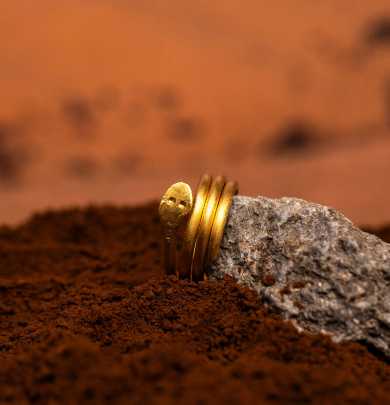 anello Serpe Dos Vueltas della collezione Design di Marte Gioielli