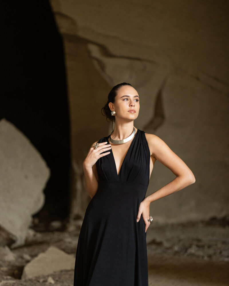 collana Lumen ed orecchini Mater della collezione Luxury Sorella Luna di Marte Gioielli