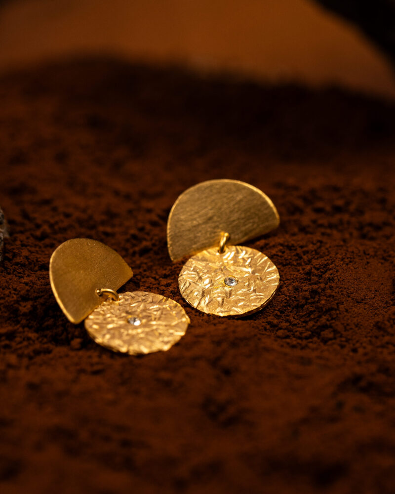 orecchini Gold Star della collezione Design di Marte Gioielli