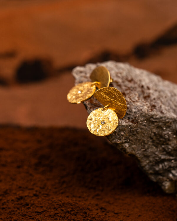 orecchini Gold Star della collezione Design di Marte Gioielli