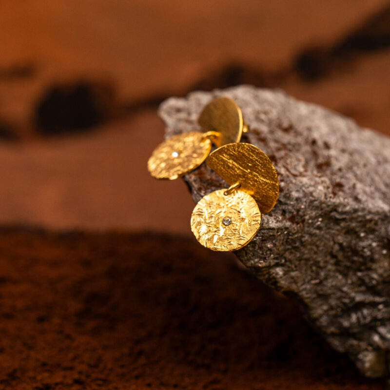 orecchini Gold Star della collezione Design di Marte Gioielli