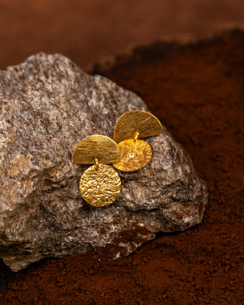 orecchini Gold Star della collezione Design di Marte Gioielli