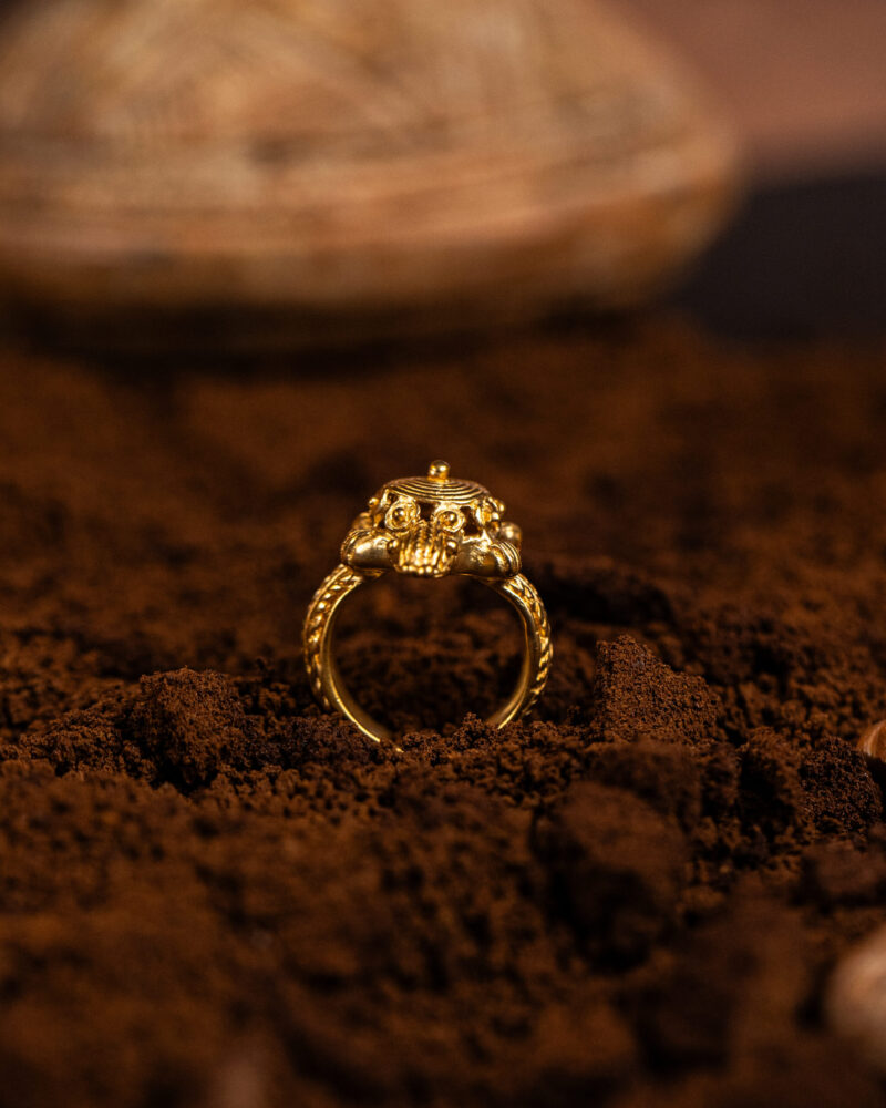 anello Tortuga della collezione I Precolmbiani di Marte Gioielli