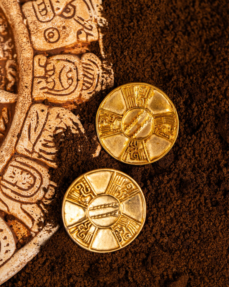 orecchini Disco Calendario della collezione I Precolombiani di Marte Gioielli
