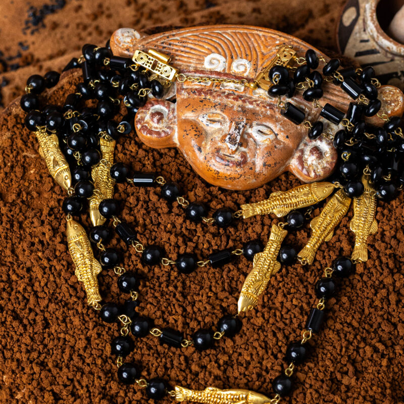 Collana Pesci Onyx